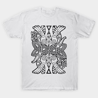 Viking tattoo black and white T-Shirt